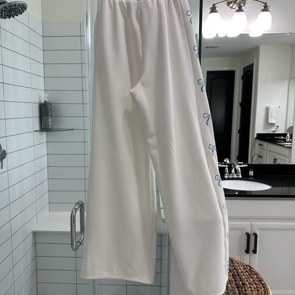 Sweatpant set with Blue Bow Accents - Picture 7 of 7